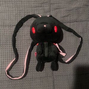 CHAX Gloomy Bear Rabbit Black Plush Backpack Bag Zip Doll CGP-293 Taito 12" MWT